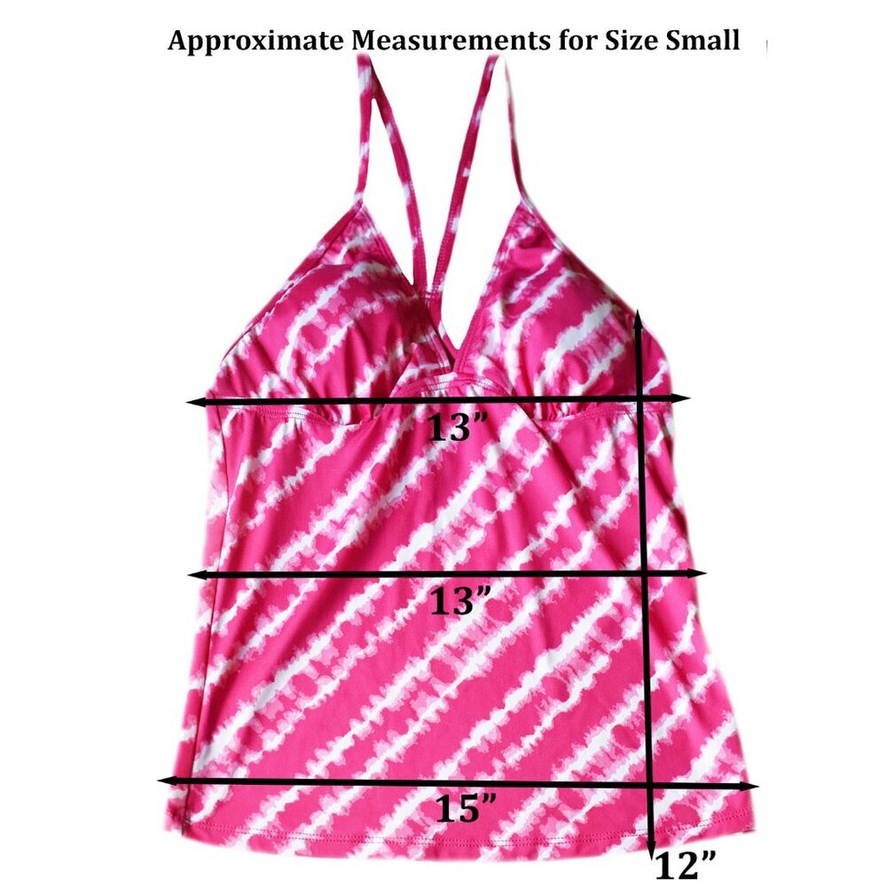Soybu Women's Tankini Rio Water Lilly Tie Dye Bikini Top Swim Collection UPF 50 - Picture 4 of 4